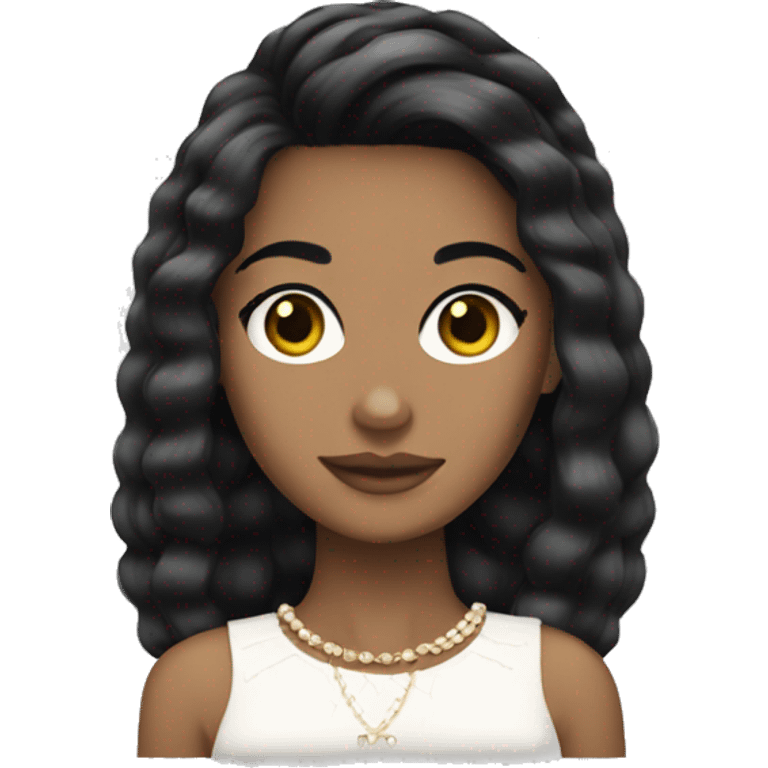 Black hair girl Chanel  emoji