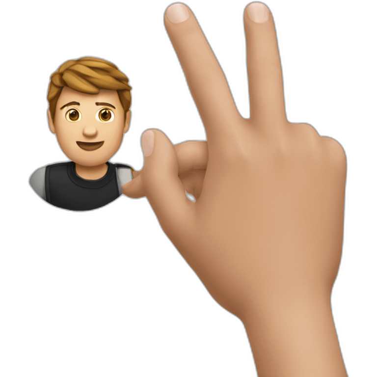 Elon must zeigt mit einem Finger auf mich emoji