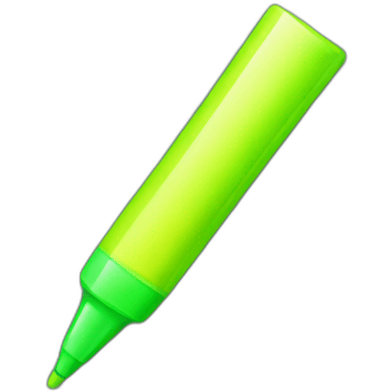 long green yellow highlighter emoji