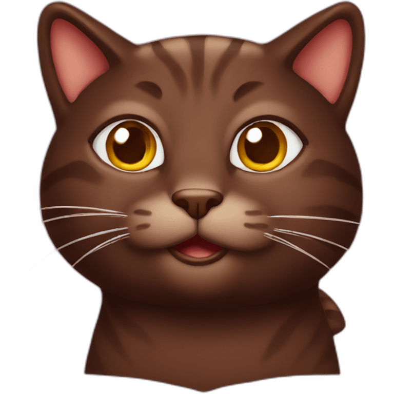 Chocolate Cat emoji