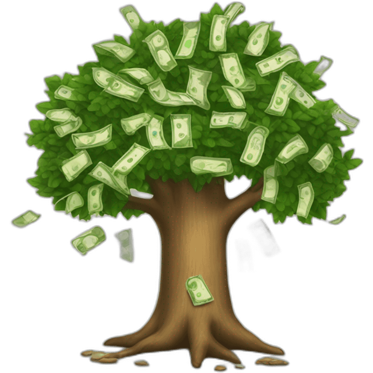 Tree of money  emoji