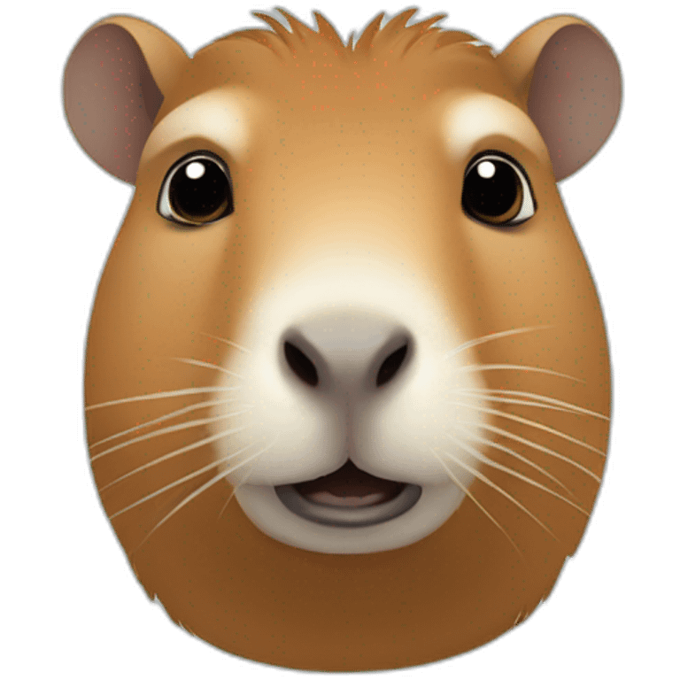 Un capybara suune mouette emoji