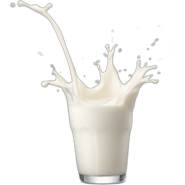 white milk splash emoji