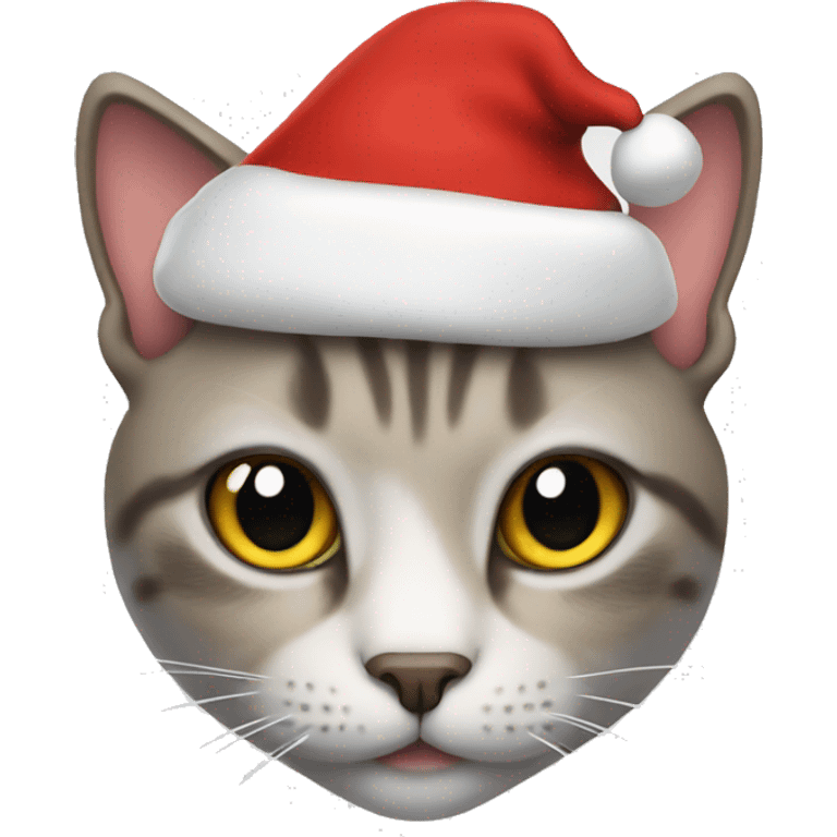 cat wearing a santa hat  emoji