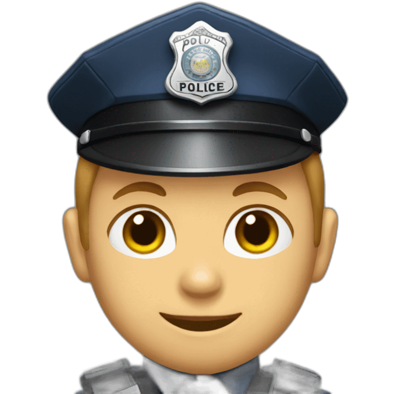 Cat-eared police emoji