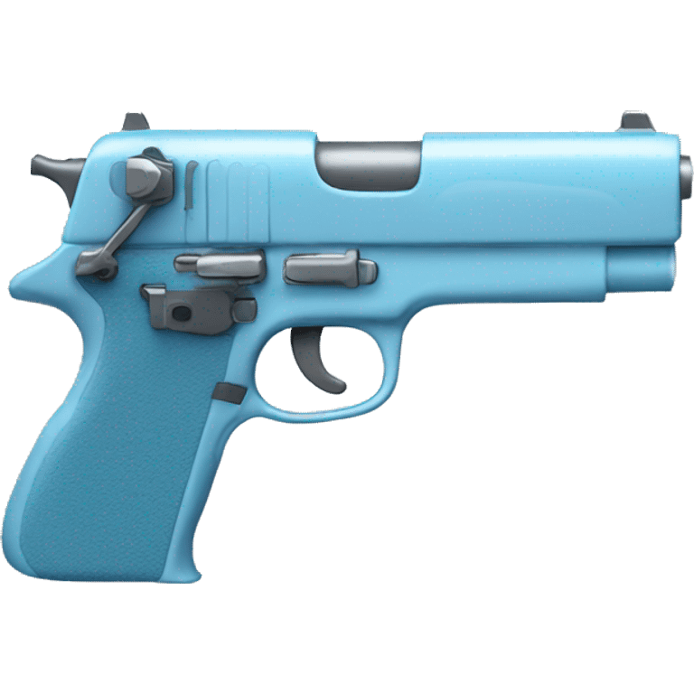 light blue gun emoji