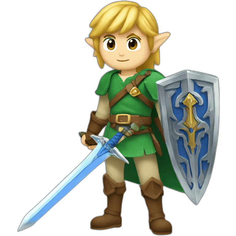 Link Holding the Master Sword emoji