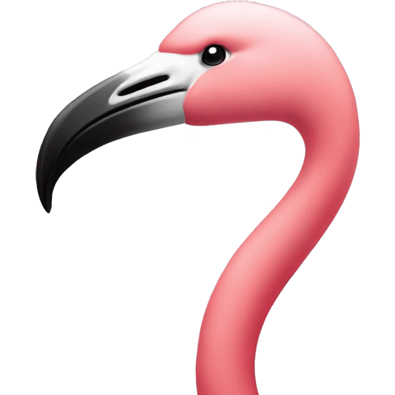 Flamingo wearing a hoodie emoji