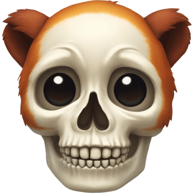 red panda skeleton skull emoji