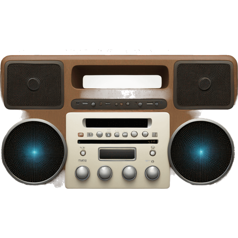 stereo receiver flying through the atmosphere emoji