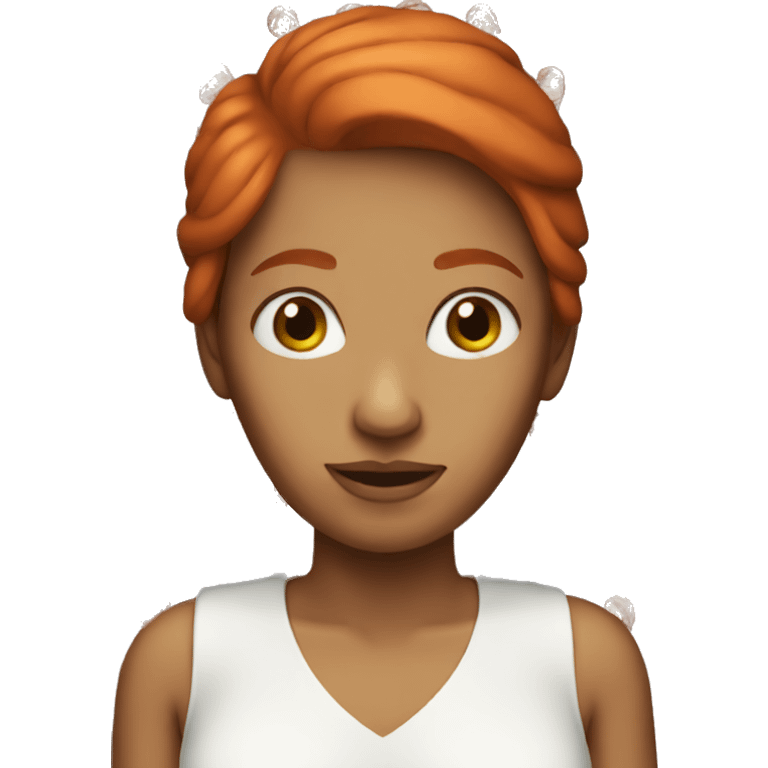 Women with red hair  emoji