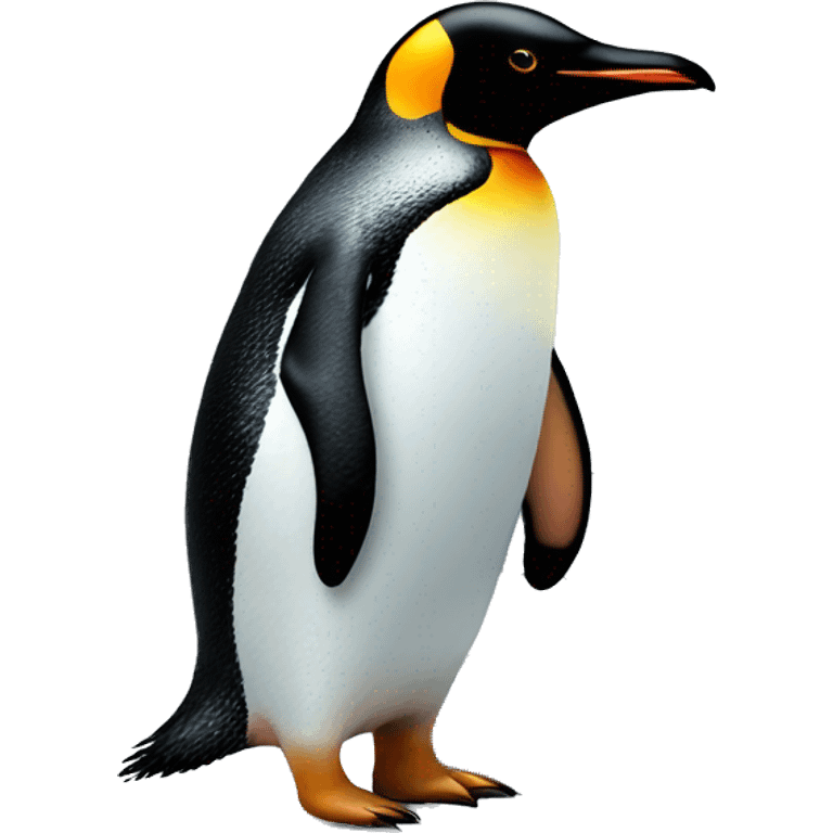 Penguin standing next to igloo  emoji