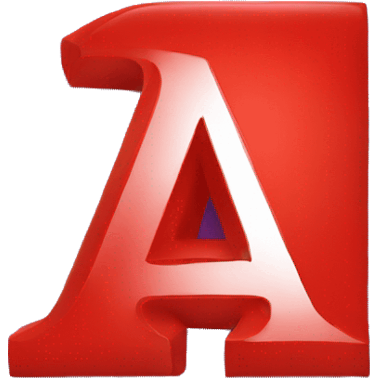 Letters: "A" on red background emoji