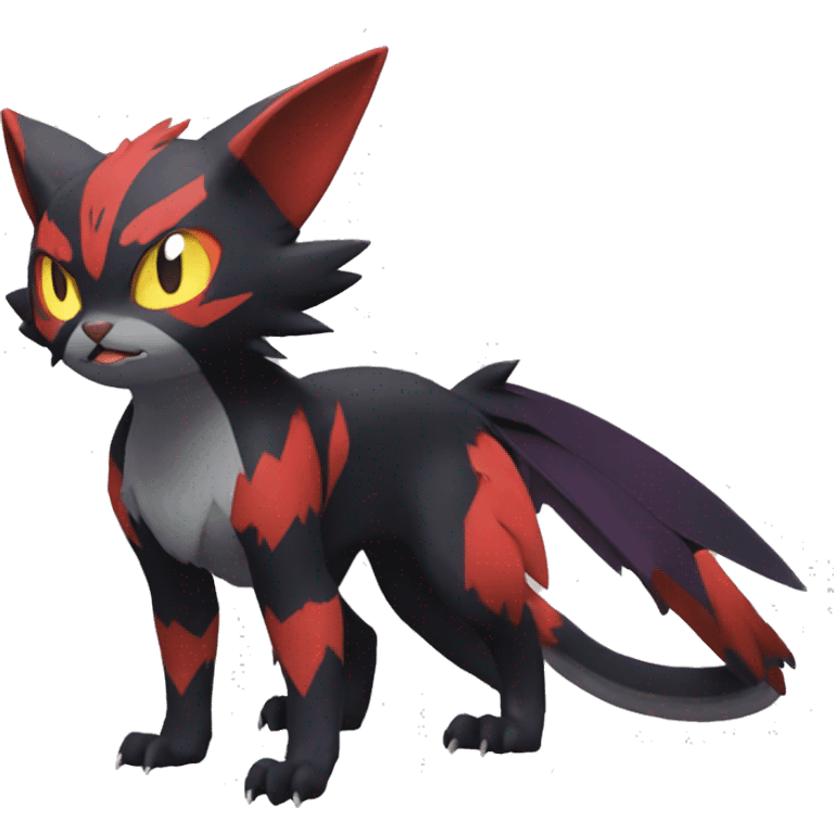 Noivern-Litten-Zorua full body emoji