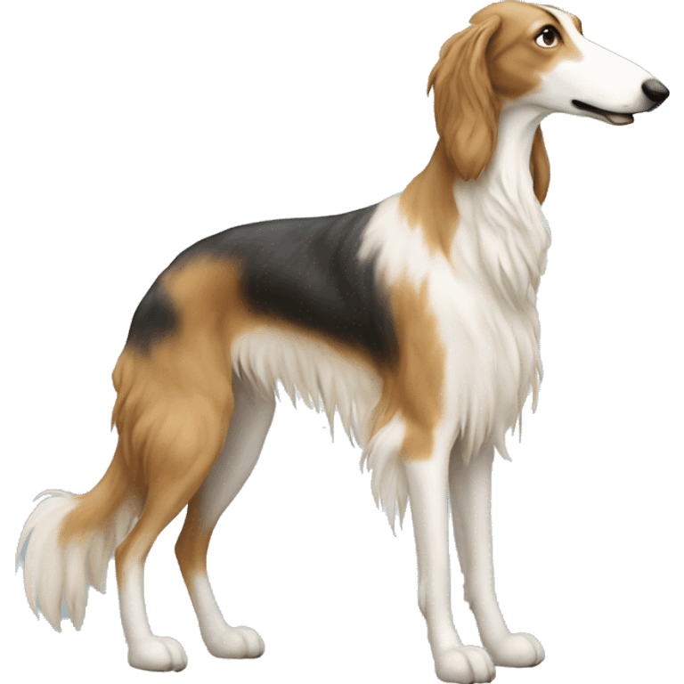 Borzoi with long nose  emoji