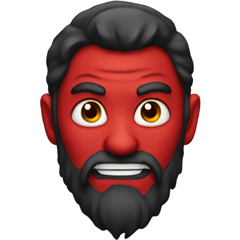 devil with beard emoji