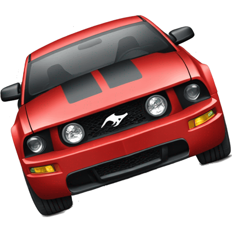 full red 2005 Ford Mustang GT  emoji