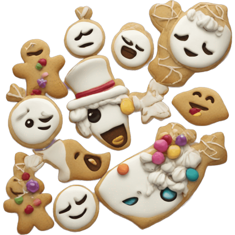 decorated cookies emoji