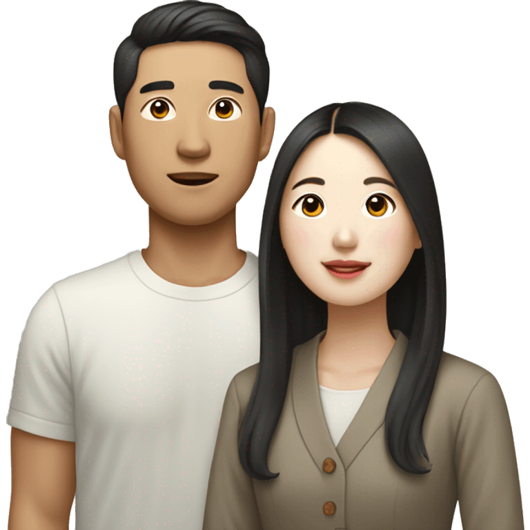 a Korean couple who went to an “art museum” emoji