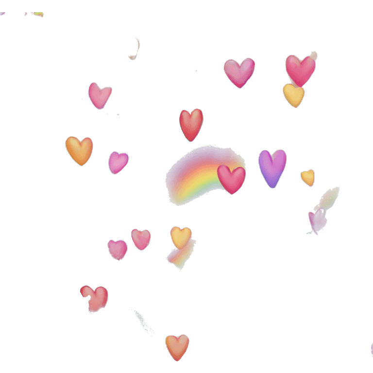 Corazón de color arcoiris  emoji