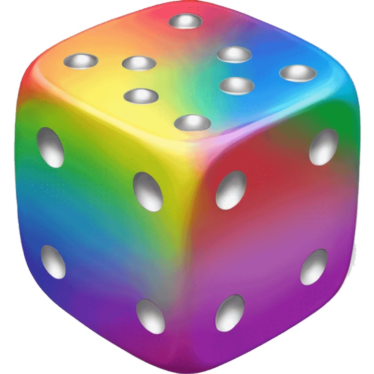 rainbow dice emoji