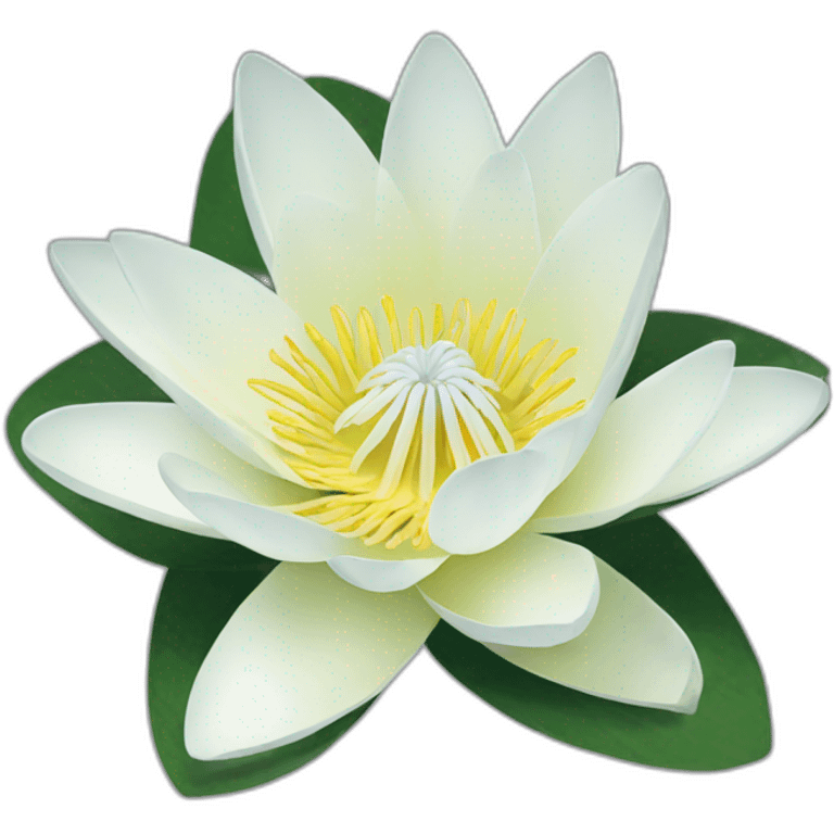 White waterlily emoji