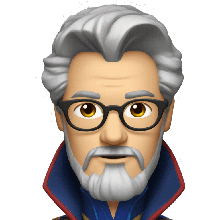 dr strange with glasses and beard emoji