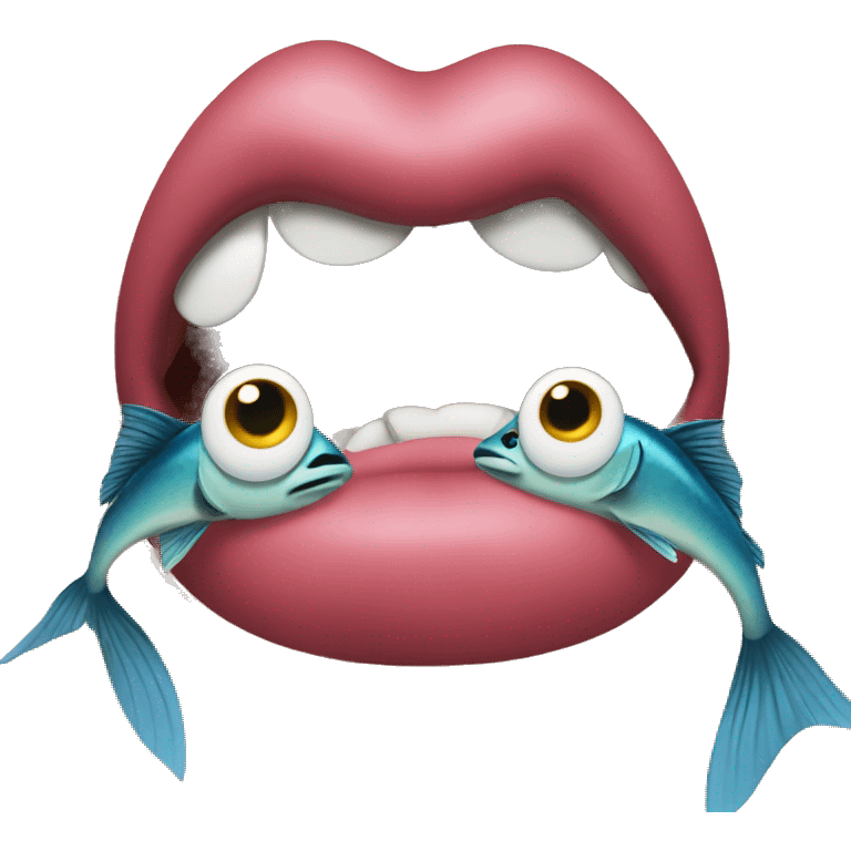 crazy fish lips emoji