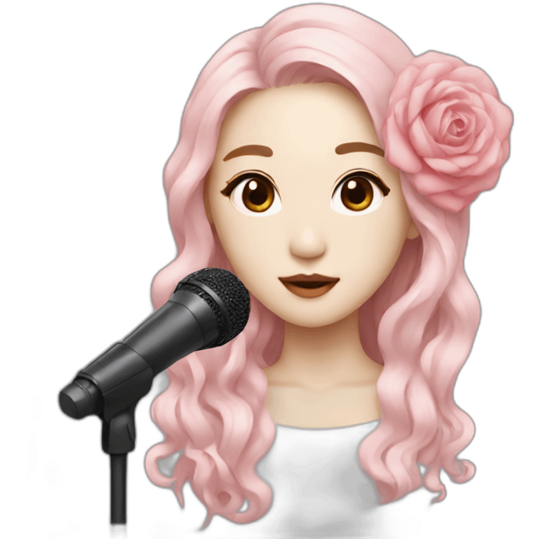 Korean singer rose emoji