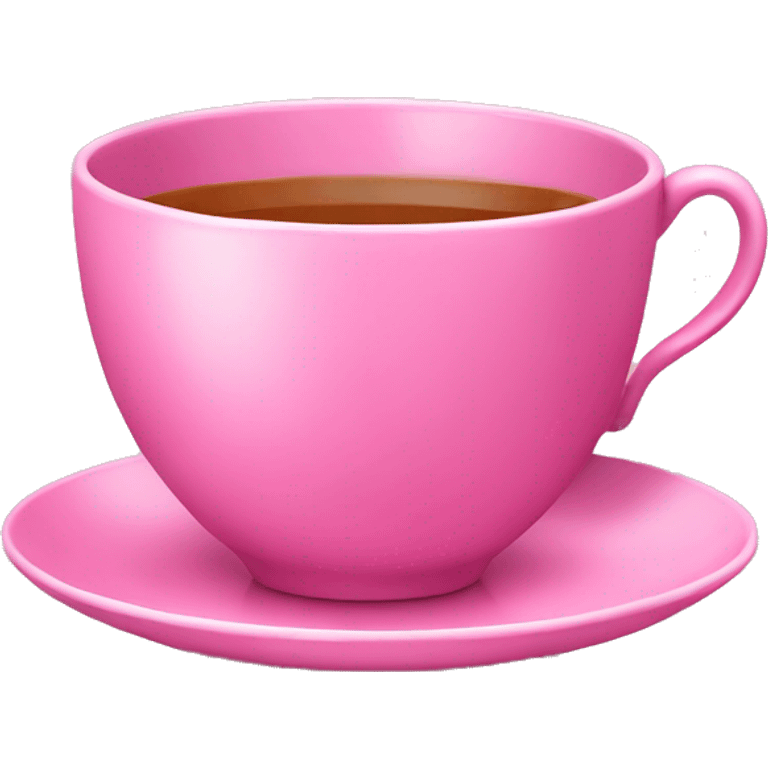 Pink tea cup emoji