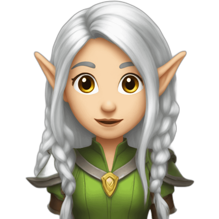 silver-hair-shy-brave-elf-girl emoji