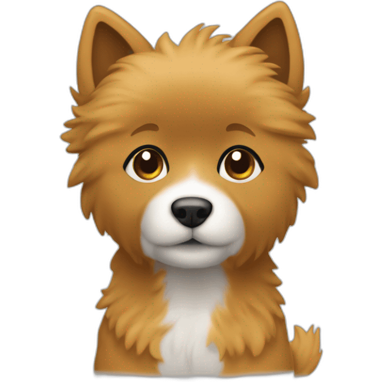 Un nouveau né avec un spitz emoji