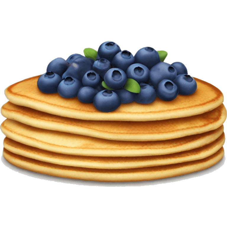 Pancake with blueberries emoji