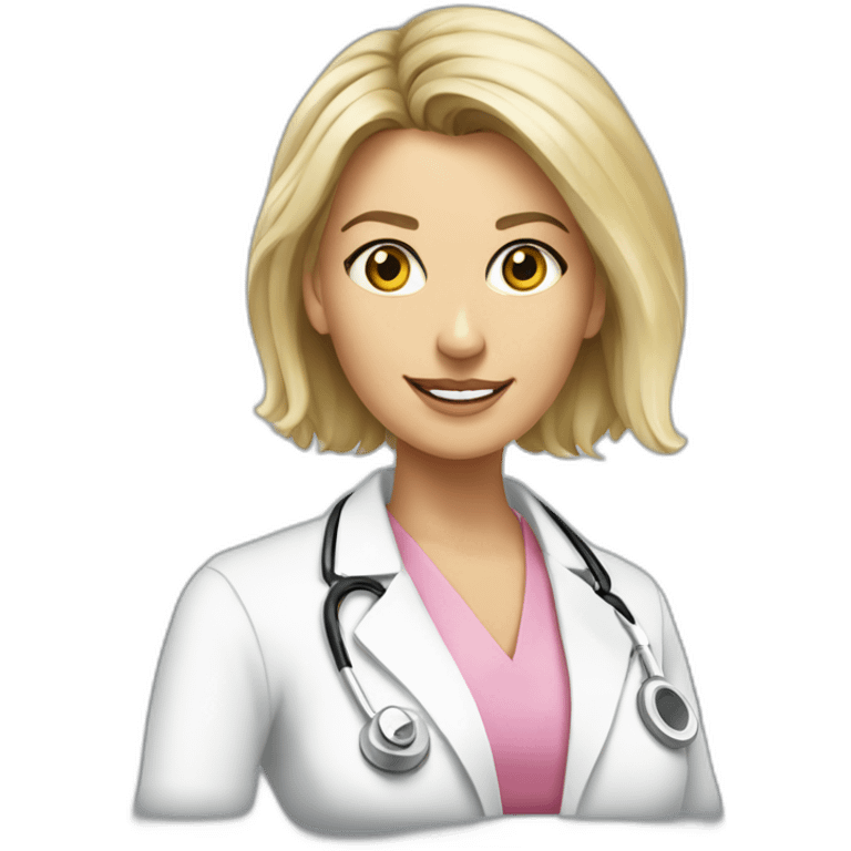 Posh-Radiologist-performing-breast-mammography-to-leni-klum emoji