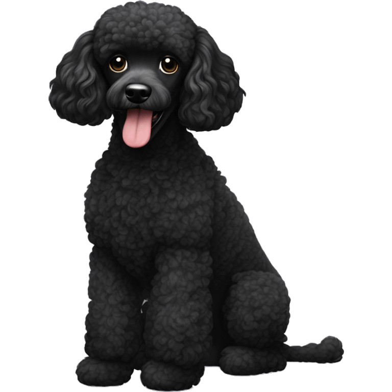 Black poodle emoji