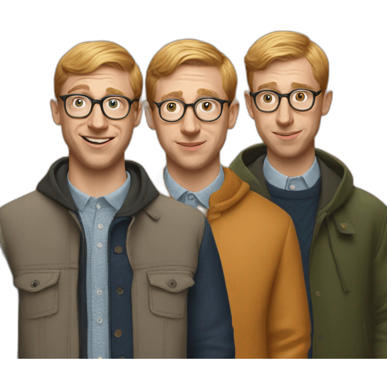 Joe Pera and three and seven  emoji