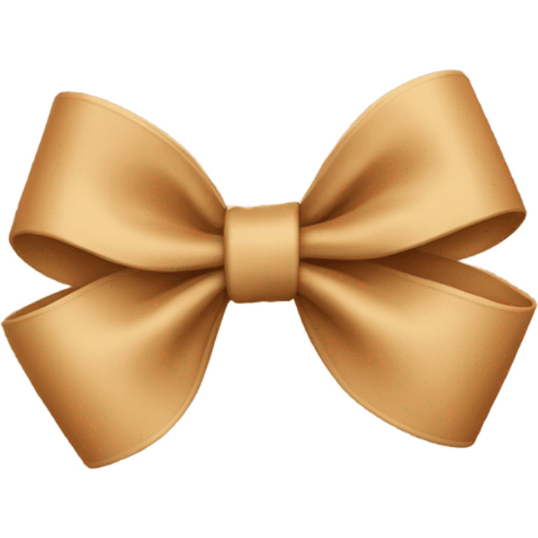 tan bow  emoji