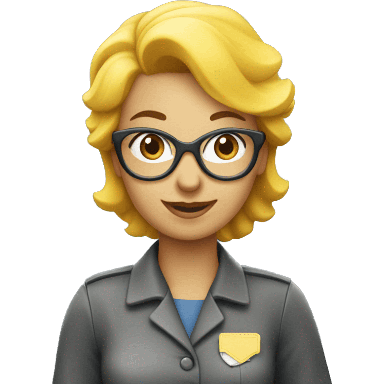 close shot of a post office woman working for "La Poste"  emoji