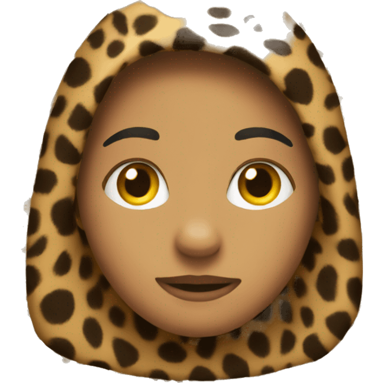 Blanked with cheetah print emoji