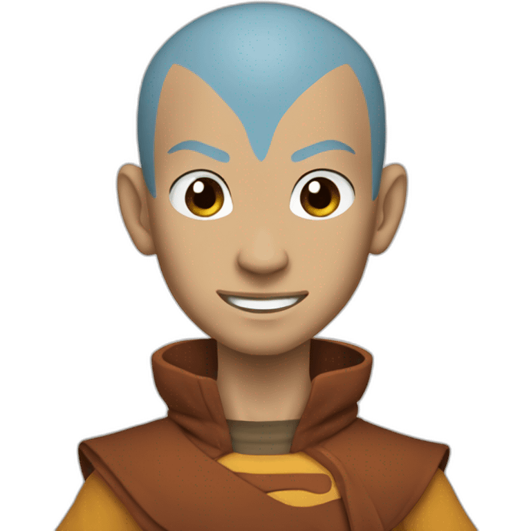 Aang from avatar emoji