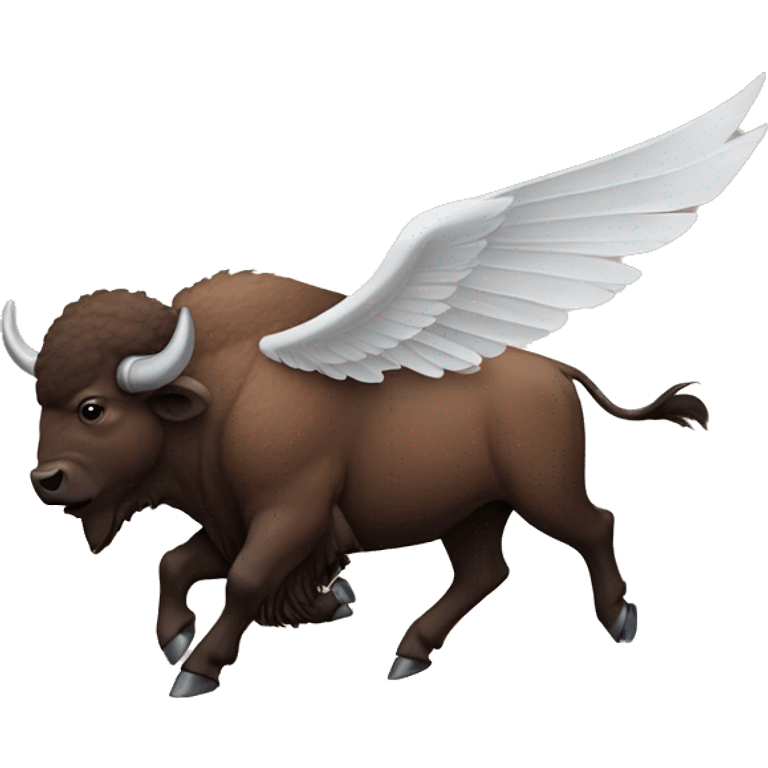 Flying bison emoji