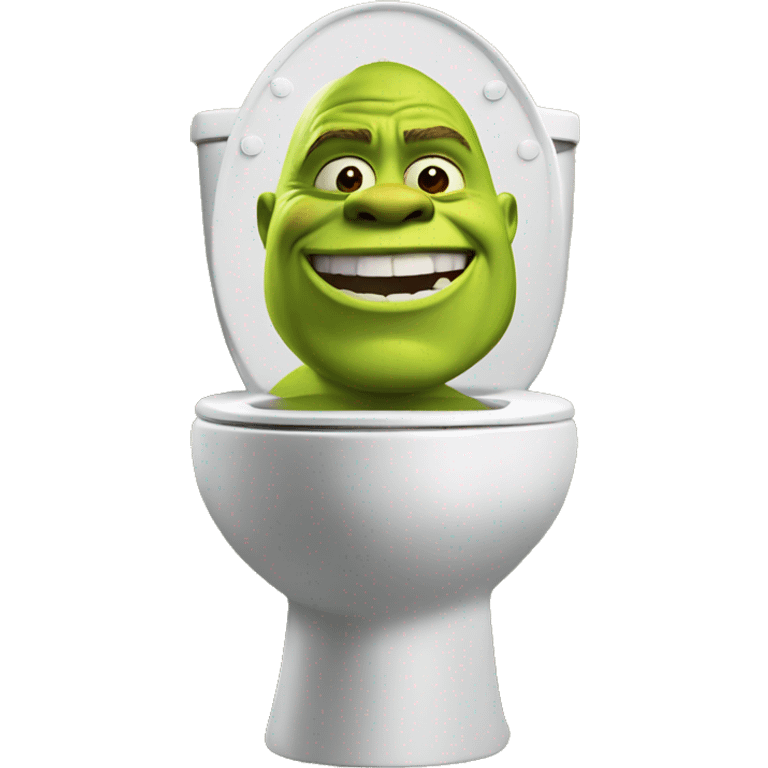 Shrek on toilet emoji