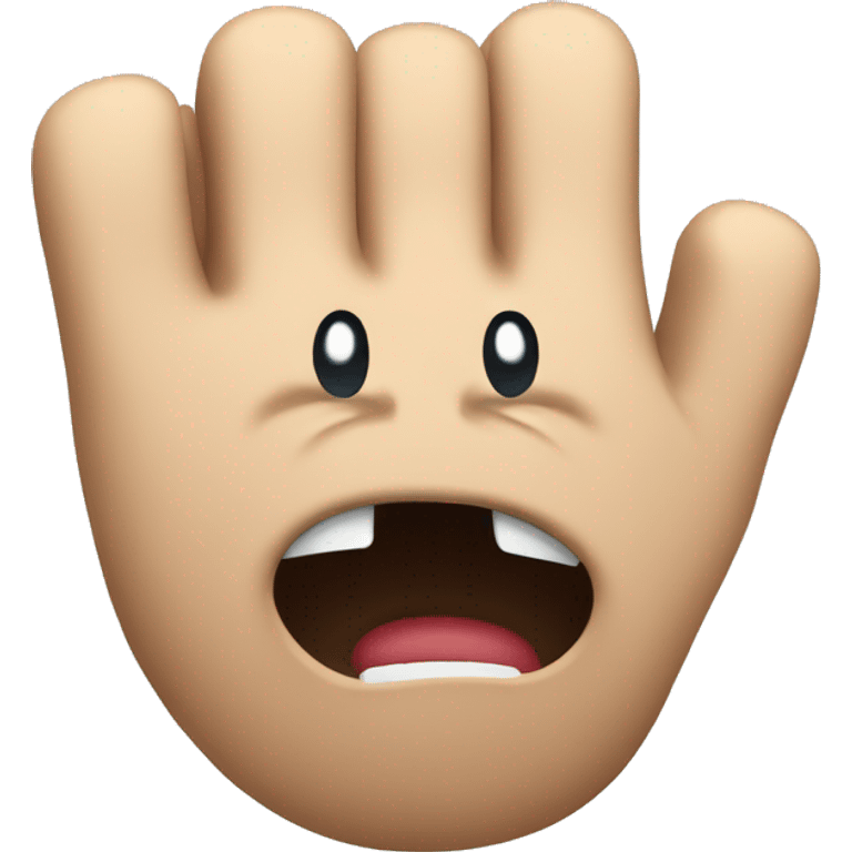 Angry hand motion emoji