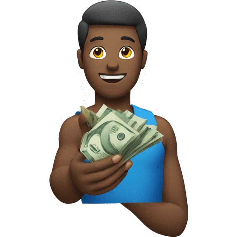 person having money in the hand emoji