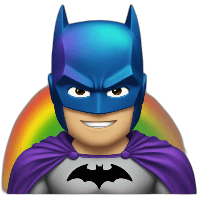 Batman gay rainbow emoji