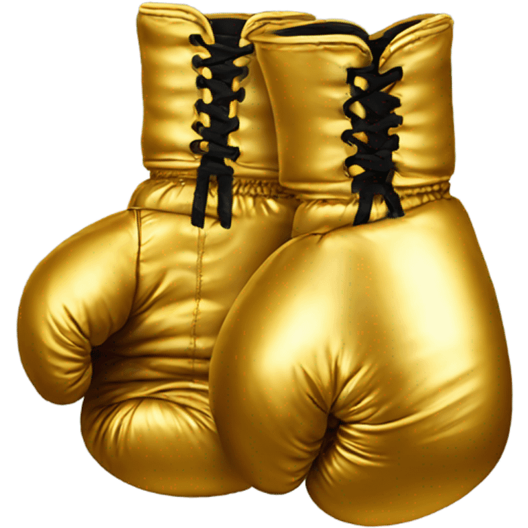 Golden boxing gloves emoji