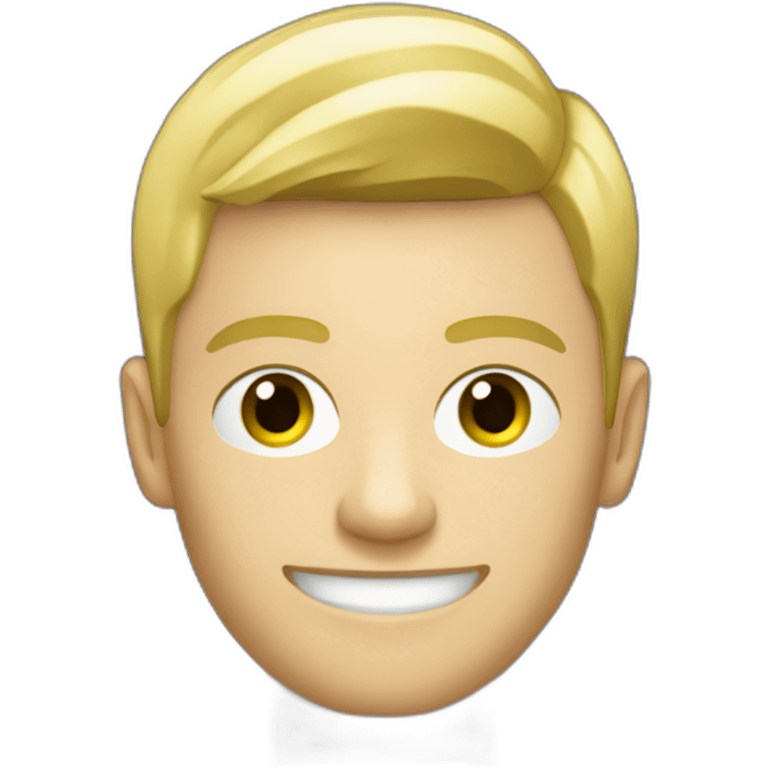 A blonde man driving a Black Opel Tigra cabrio emoji