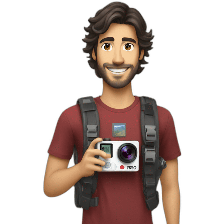 marcos mion holding a gopro emoji