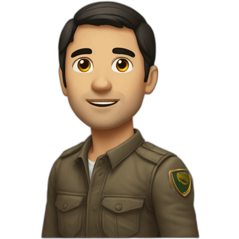 joven rubio con jabalí emoji