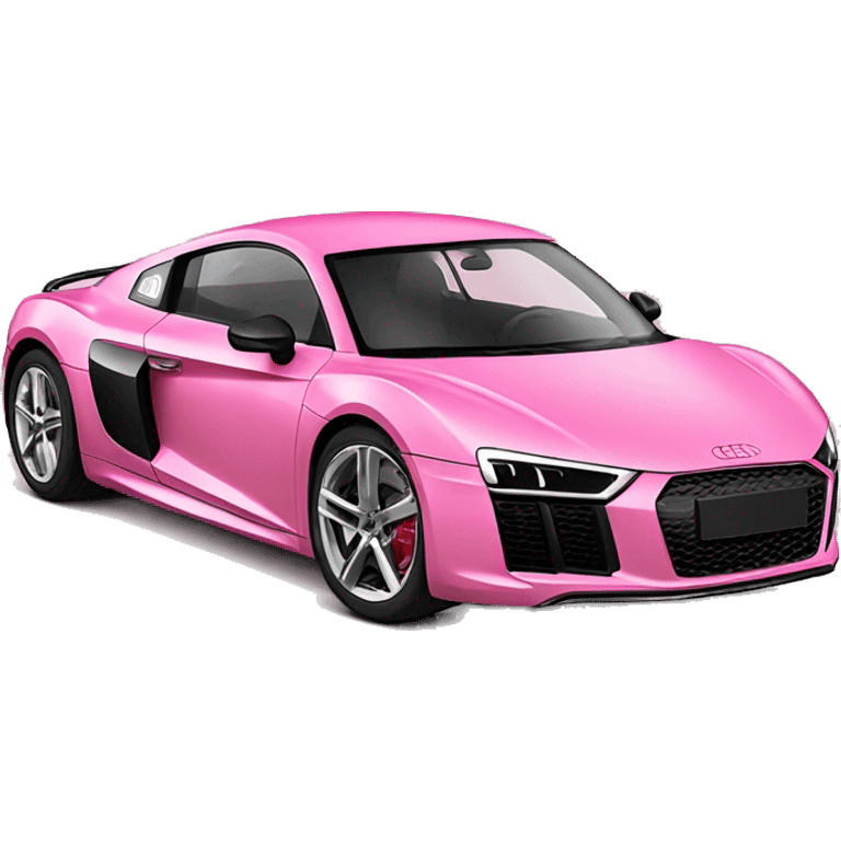 Pink Audi r8 emoji